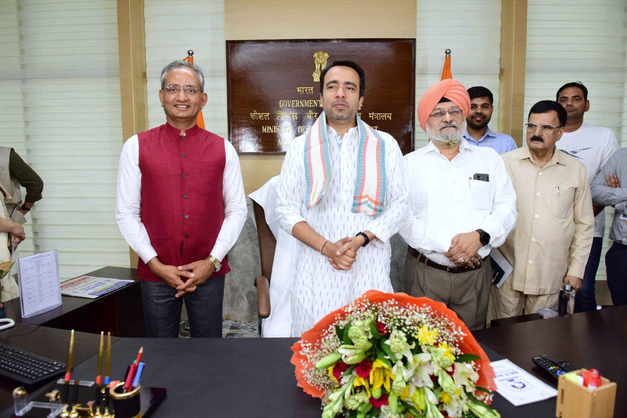 Shri Jayant Chaudhary assumes charge of MSDE as Minister of State ...